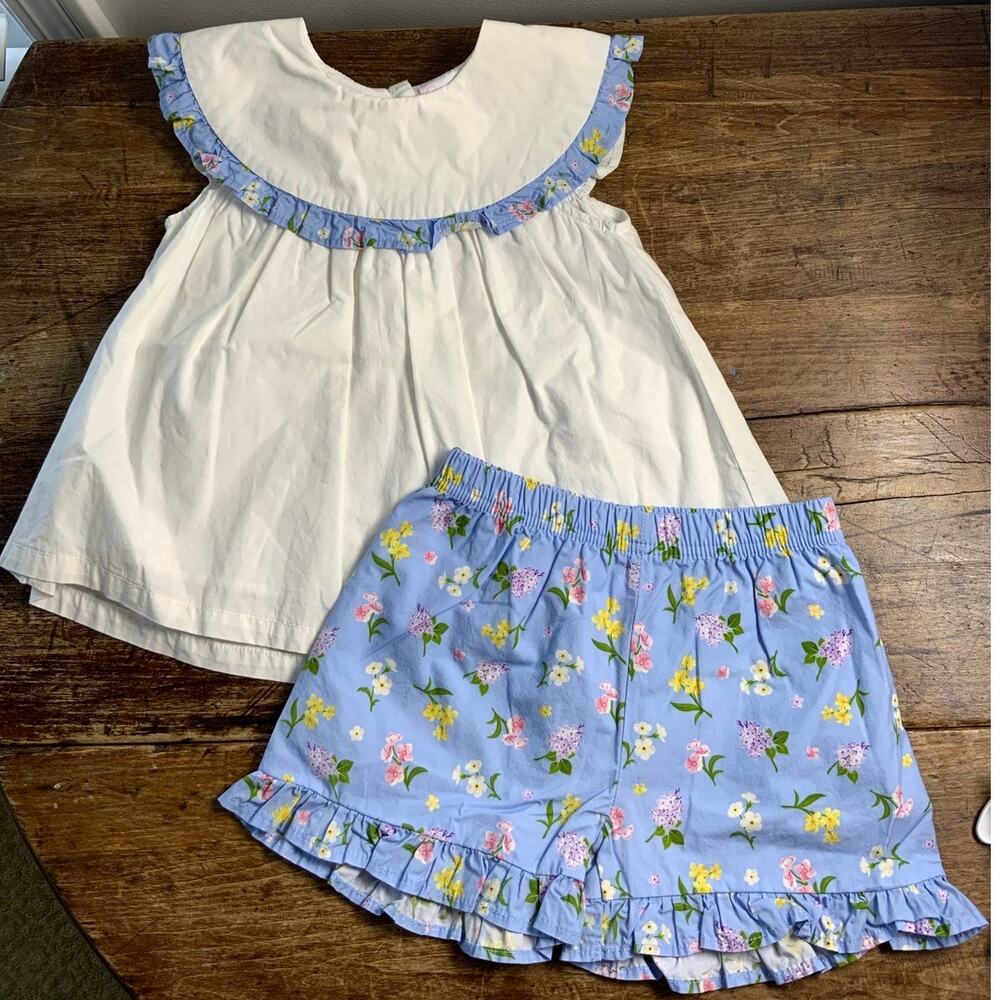 Stitchy Fish 2pc Button Back 3T outfit